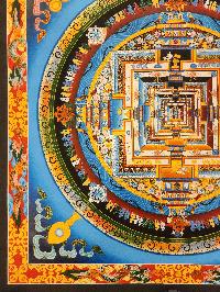 Kalachakra Mandala Thangka, [good Quality], Buddhist Traditional Painting, Tibetan Style, [real Gold]