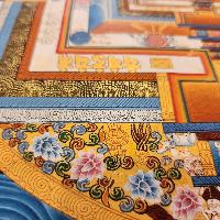 Kalachakra Mandala Thangka, [good Quality], Buddhist Traditional Painting, Tibetan Style, [real Gold]