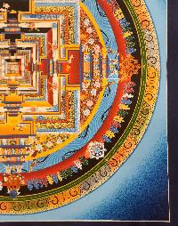 Kalachakra Mandala Thangka, [high Quality], Buddhist Traditional Painting, Tibetan Style, [real Gold]