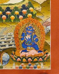 Five [pancha] Jambhala Thangka, Buddhist Traditional Painting, Tibetan Style