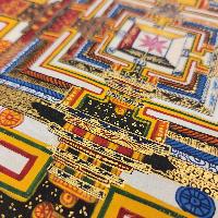 Kalachakra Mandala Thangka, [good Quality], Buddhist Traditional Painting, Tibetan Style