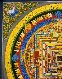 Kalachakra Mandala Thangka, [good Quality], Buddhist Traditional Painting, Tibetan Style