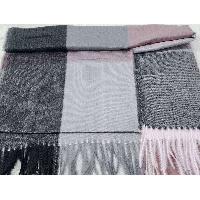 Checked Acrylic Shawl, The Perfect Cold-weather Companion In Dark And Bright Shades