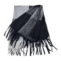 Checked Acrylic Shawl, Forever In Fashion In Dark And Bright Shades