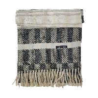 Stripe Acrylic Shawl, Statement-making Comfort In Dark And Bright Shades