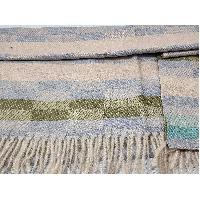 Stripe Acrylic Shawl, Fashionably Warm, In Earth Color Stripes