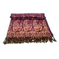 Dhaka Shawl, Multicolor Durable Acrylic Shawl With Various Patterns, [presley Design]