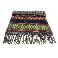 Dhaka Shawl, Multicolor Durable Acrylic Shawl With Various Patterns