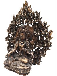 21 Green Tara, Buddhist Handmade Statue, [antique Finishing]