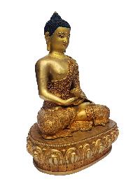 Amitabha Buddha, [master Quality], Buddhist Handmade Statue, [face Painted], [gold Plated], Fine Carving