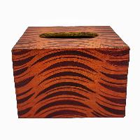 Wooden Serviette [napkin] Holder, [painted], Brown