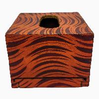 Wooden Serviette [napkin] Holder, [painted], Brown