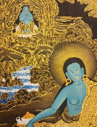 Milarepa Thangka, Buddhist Traditional Painting, Tibetan Style, [real Gold]