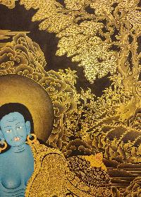 Milarepa Thangka, Buddhist Traditional Painting, Tibetan Style, [real Gold]