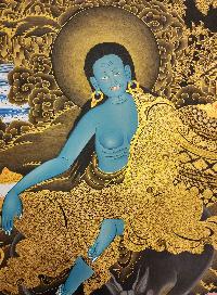 Milarepa Thangka, Buddhist Traditional Painting, Tibetan Style, [real Gold]