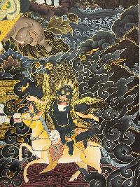 Sahasrabhuja Avalokitesvara Thangka, Buddhist Traditional Painting, Tibetan Style, [real Gold]