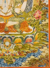 Chenrezig Thangka, Buddhist Traditional Painting, Tibetan Style, [real Gold]