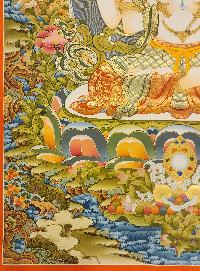 Chenrezig Thangka, Buddhist Traditional Painting, Tibetan Style, [real Gold]