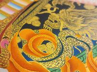 1000 Arms Sahasrabhuja Avalokitesvara, Buddhist Handmade Thangka Painting, [real Gold]