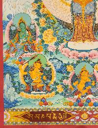 1000 Arms Sahasrabhuja Avalokitesvara, Buddhist Handmade Thangka Painting, [real Gold]