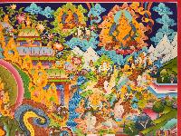 Jambhala: Namtose, Buddhist Handmade Thangka Painting, Tibetan Style, [real Gold]