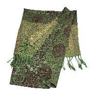 Jamawar Shawl, Nepali Acrylic Shawl, Color [camouflage Green]