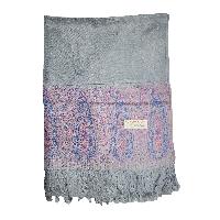 Jamawar Shawl, Nepali Acrylic Shawl, Color [gray]