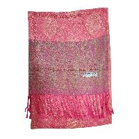 Jamawar Shawl, Nepali Acrylic Shawl, Color [pink]