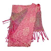 Jamawar Shawl, Nepali Acrylic Shawl, Color [pink]