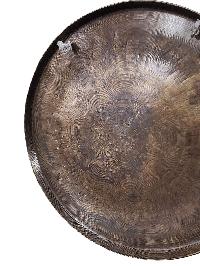 Handmade [gong], Bronze Chau Gong, Tam-tam Gong, Symphonic Gong With [shakyamuni Buddha] Etching