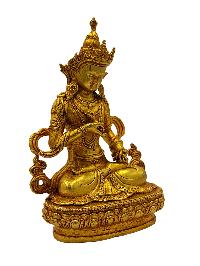 Vajrasattva, Buddhist Miniature Statue, [full Gold Plated]