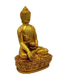 Shakyamuni Buddha, Buddhist Miniature Statue, [full Gold Plated]