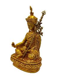 Padmasambhava, Buddhist Miniature Statue, [full Gold Plated]