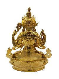 Chenrezig, Buddhist Miniature Statue, [full Gold Plated]