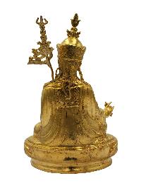 Padmasambhava, Buddhist Miniature Statue, [full Gold Plated]