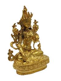 White Tara, Buddhist Miniature Statue, [full Gold Plated]