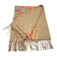 Desigener Shawl, Thick Nepali Shawl, With Heavy Embroidery, Color [brown]