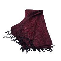 Yak Wool Blanket, Nepali Acrylic Hand Loom Blanket, Color [maroon]