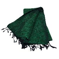 Yak Wool Blanket, Nepali Acrylic Hand Loom Blanket, Color [green]