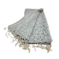 Yak Wool Blanket, Nepali Acrylic Hand Loom Blanket, Color [gray]