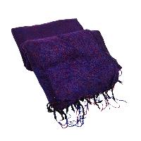 Yak Wool Blanket, Nepali Acrylic Hand Loom Blanket, Color [violet]