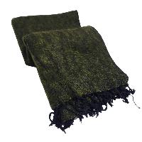 Yak Wool Blanket, Nepali Acrylic Hand Loom Blanket, Color [olive Drab]