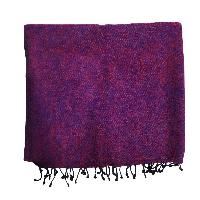 Yak Wool Blanket, Nepali Acrylic Hand Loom Blanket, Color [burgundy]