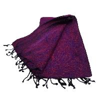 Yak Wool Blanket, Nepali Acrylic Hand Loom Blanket, Color [burgundy]