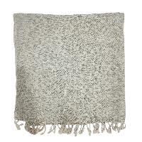Yak Wool Blanket, Nepali Acrylic Hand Loom Blanket, Color [gray]
