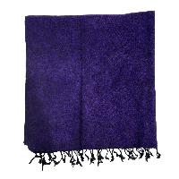 Yak Wool Blanket, Nepali Acrylic Hand Loom Blanket, Color [purple]