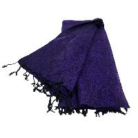 Yak Wool Blanket, Nepali Acrylic Hand Loom Blanket, Color [purple]