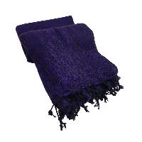 Yak Wool Blanket, Nepali Acrylic Hand Loom Blanket, Color [purple]