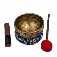 Jambati Singing Bowl Singing Bowl, Buddhist Hand Beaten, Antique Finishing, [jhumkabati]