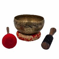 Kopre Singing Bowl, Buddhist Hand Beaten, Antique Finishing